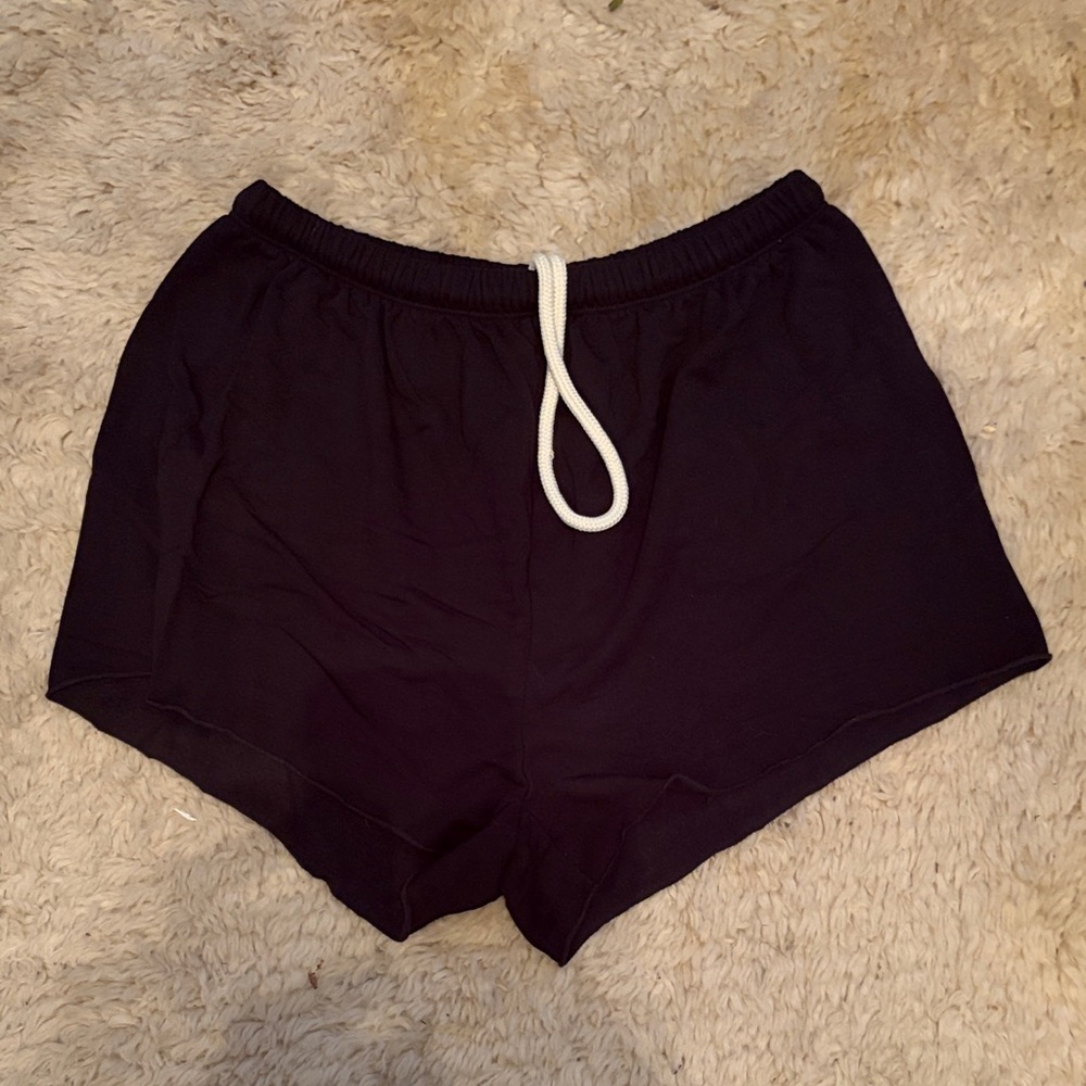 Aerie offline Black Lounge Shorts with Drawstring